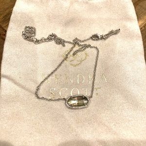 Kendra Scott Elisa pendant necklace in grey